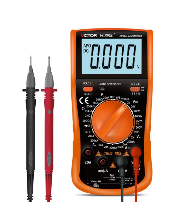 Đồng hồ vạn năng điện tử VICTOR VC890C+